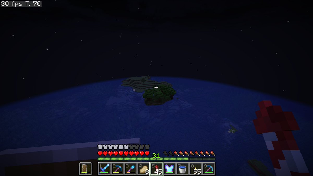 this might be the smallest dark oak biome ive ever seen lol