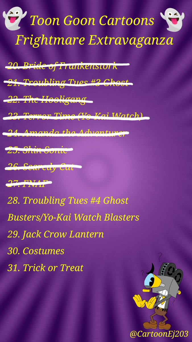 ToonEj203BackUp's tweet photo. #ToonGoonFrightmareExtravaganza #28 #GhostBusters/ #YoKaiWatchBlasters
#TheTroublingToonsome #TheTroublingToonsomeStellaNebula #Albertron #EdandLucy #EdtheHammer #LucytheScrewdriver  #Cartoonart #Cartoons #OCs #illustration #ArtistOnTwitter #Halloween2025 #Inktober2025 https://t.co/pfTim5wgvy
