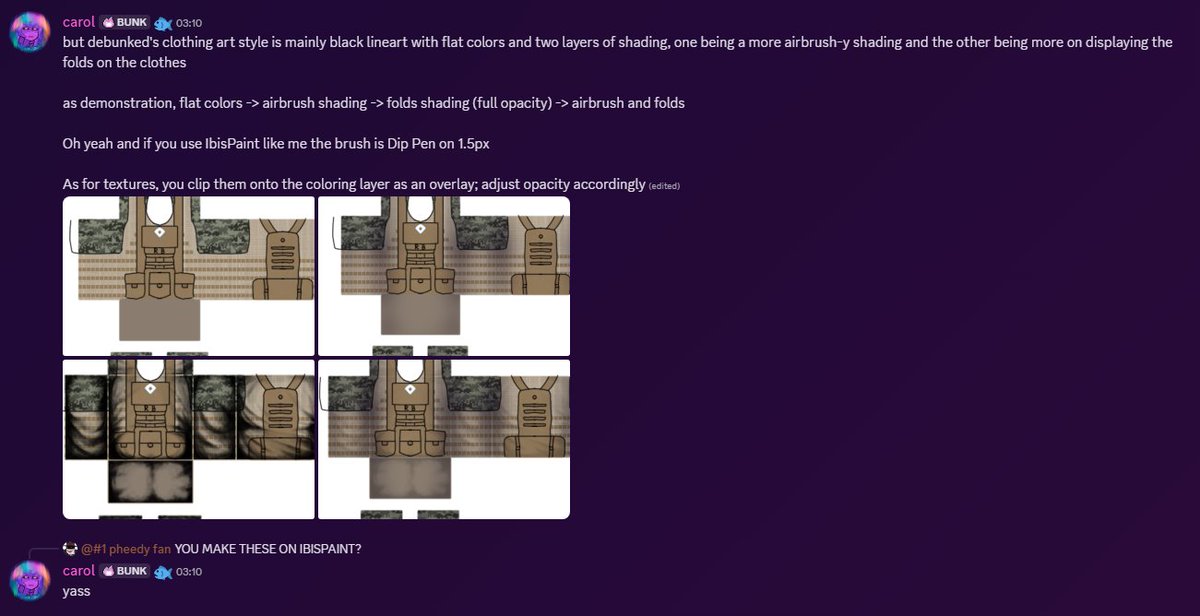 debunkedrbxnews's tweet image. !! || OTHERZ || !!
Carol gives some info on how the clothes are made!
#debunkedroblox