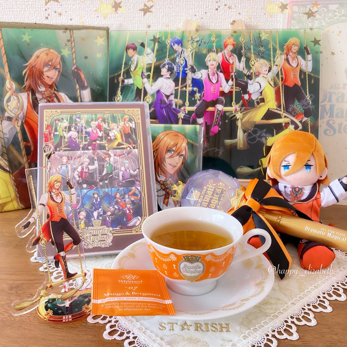happy_elizabeth's tweet photo. 🎪⋆｡˚✩☪︎⋆｡˚✩˚∗*ﾟ⋆｡˚✩⋆｡˚🎪

2025.10.29
うたの☆プリンスさまっ♪ 
ALL STAR STAGE -Dramatic Magical Story-

BD&amp;DVD発売おめでとうございます🎉

🫖マンゴー＆ベルガモットのお茶で㊗️
#うたプリ #ASSDMS #utapriASSDMS 
#エリザのおやつ 
🎪⋆｡˚✩☪︎⋆｡˚✩˚∗*ﾟ⋆｡˚✩⋆｡˚🎪 https://t.co/rp8Swm2iQ0
