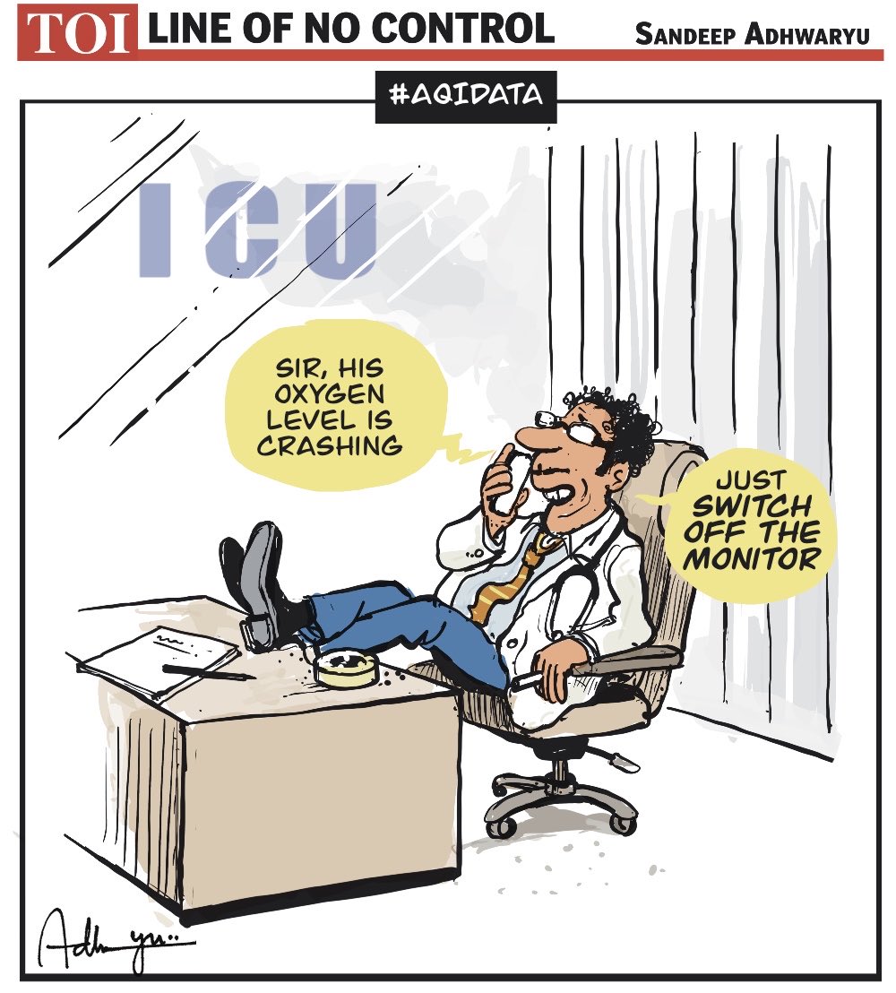 CartoonistSan's tweet photo. #DelhiPollutionControl @timesofindia https://t.co/g7SkO03a74