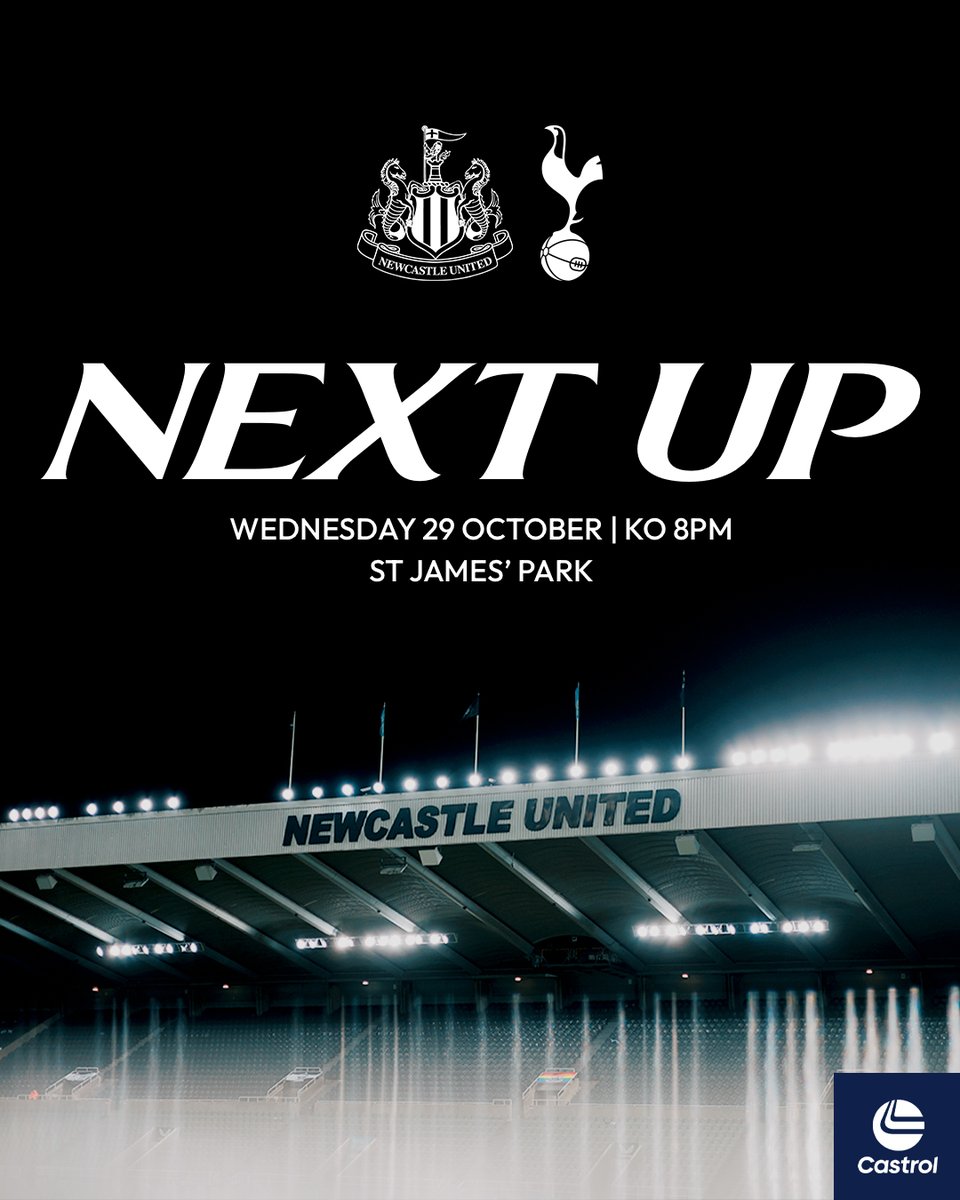 Jangan lupa gang, kita ada midweek action esok pagi!

🆚 Newcastle
🏟️ St James' Park
⏰ 4.00AM MYT

#SpursMY