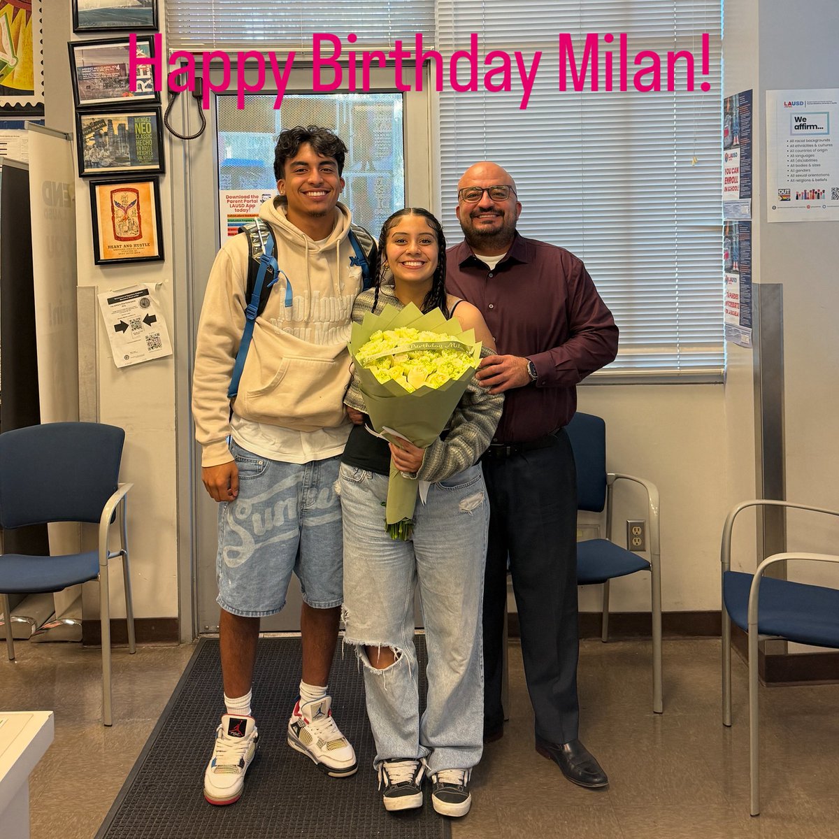 My annual gift to my daughter is flowers so that she appreciates the natural gifts Mother Nature provides us. Happy Birthday beautiful Milan!
