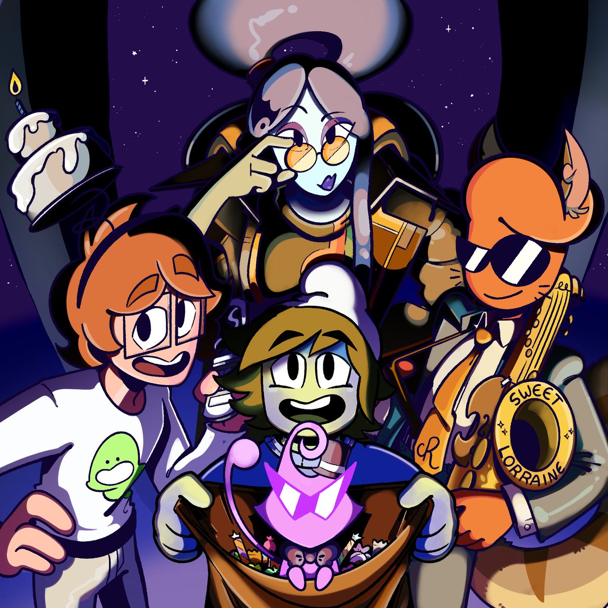 Jazz Man Cartoon tweet media