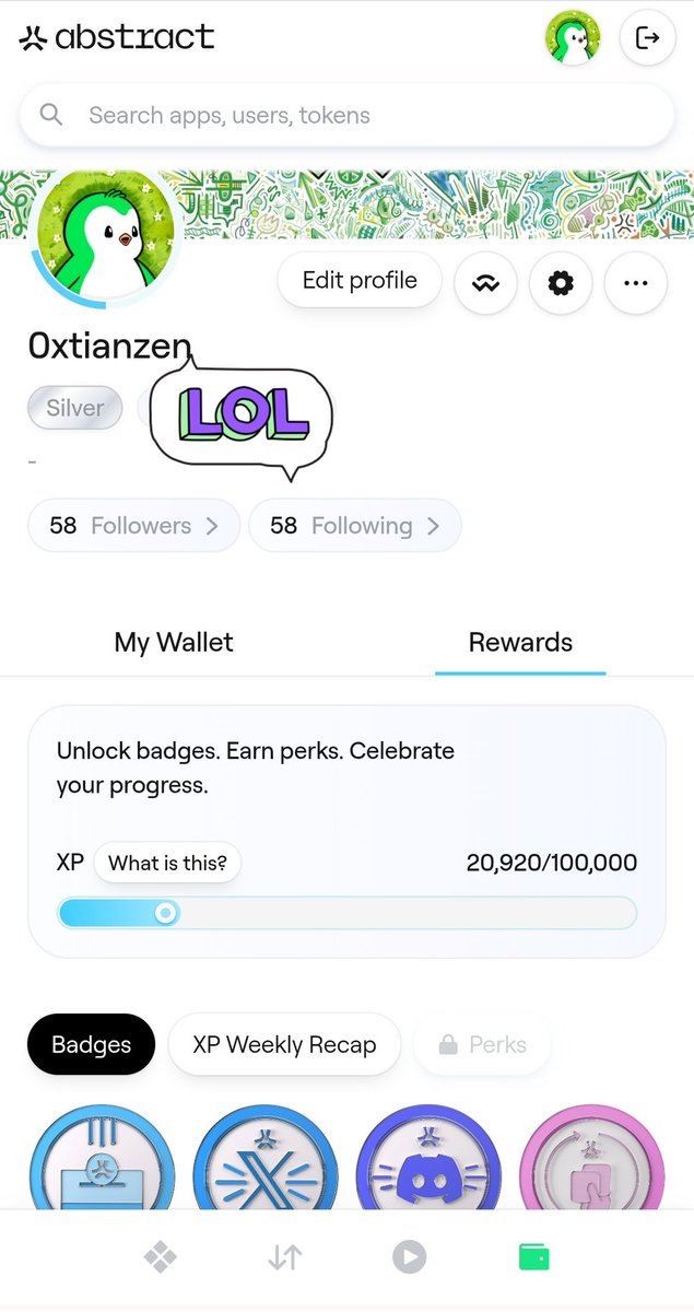 It is very difficult to find XP in abstract. I am confident that with adequate technology, abstract can compete at the top by bringing zk technology, competing with optimsn and even surpassing it. 

<a href="/AbstractChain/">Abstract</a> 
$Abs