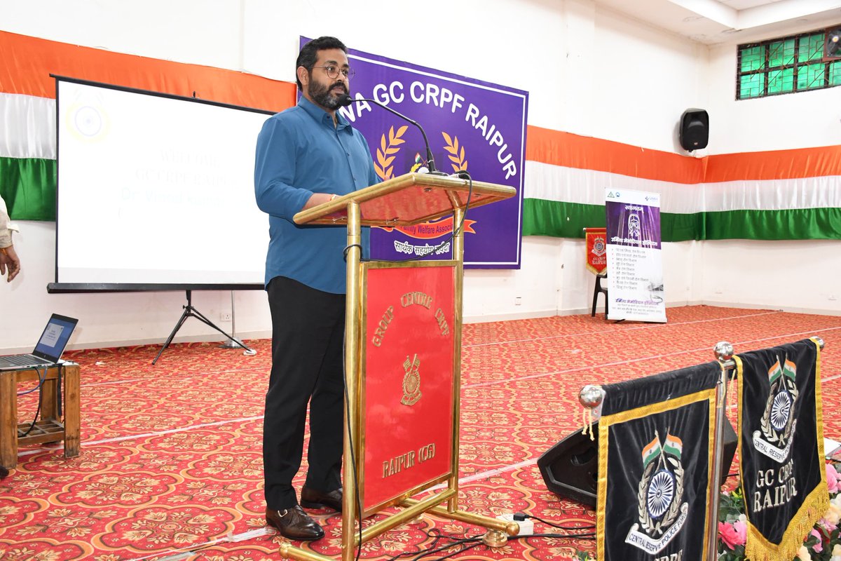 rcwagcraipur's tweet photo. #RCWA GC Raipur organised an insightful lecture, interactive session followed by a #HealthCamp on #Fibroscan and #BMD with Dr. Vinod Kumar Singh, General & Laparoscopic surgeon & Dr. Pravesh, Gastroenterologist.
@crpfindia @GCRAIPUR
@CentralZoneCrpf
@cgsectorcrpf
@cwacrpf https://t.co/fB0Y3FEEy4