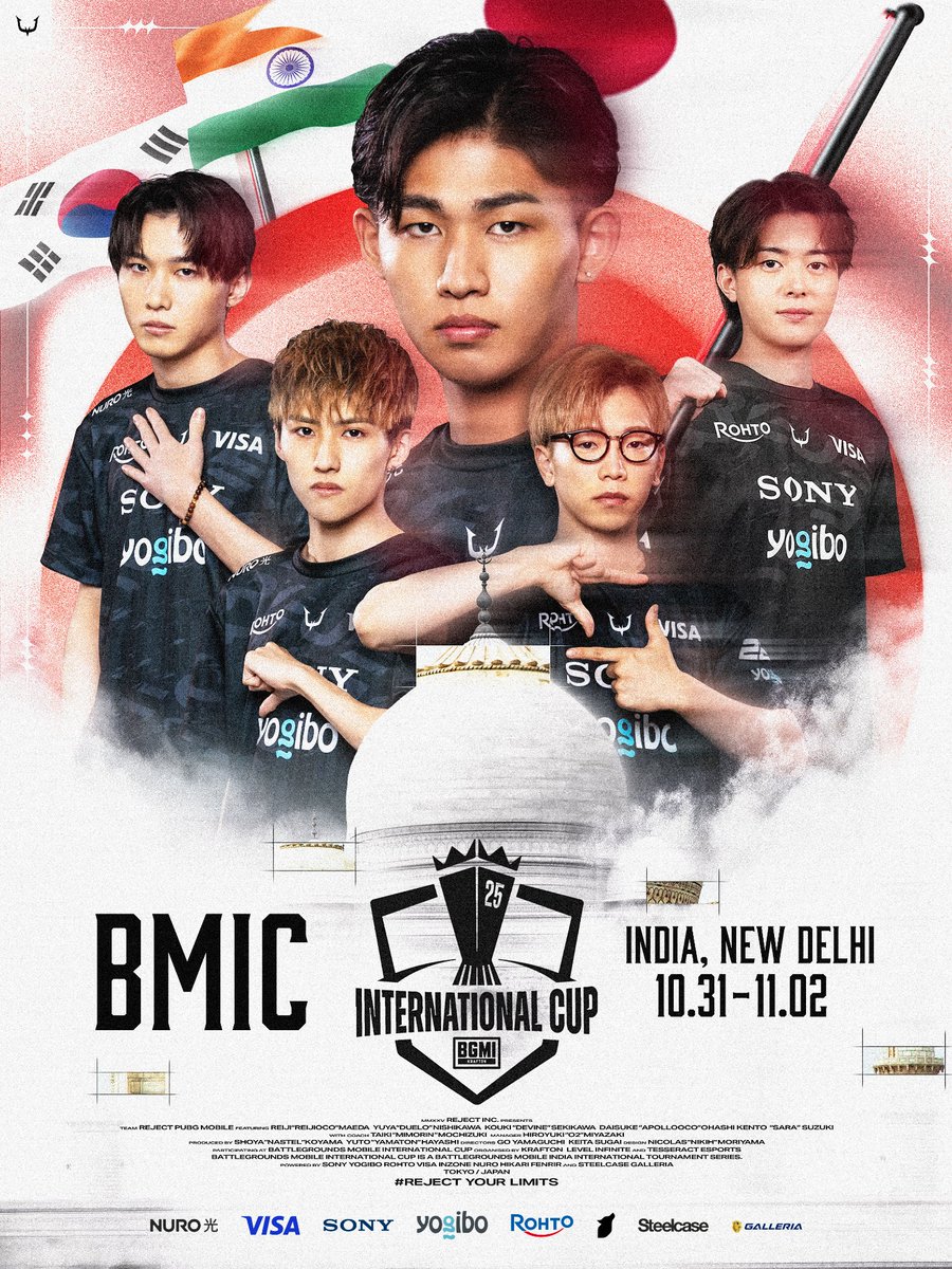 International Cup 2025 | #PUBGMOBILE Div.

10/31(Fri) ~ 11/2(sun)
OFFLINE 🇮🇳

Player
Apollo <a href="/pubgm_Apollo/">RC ApolloOcO</a> 
ReijiOcO <a href="/reijioco22/">ReijiOcO</a> 
Devine <a href="/Devine_pubg/">RC Devine</a> 
SaRa <a href="/BLUEBERRYNOOB__/">REJECT SaRa</a> 
Duelo <a href="/cocoa12390/">RC Duelo どぅえろ</a> 

Coach
MimoriN <a href="/1mimote/">MimoriN</a> 

#RCWIN #BMIC #BGMI #PMJL