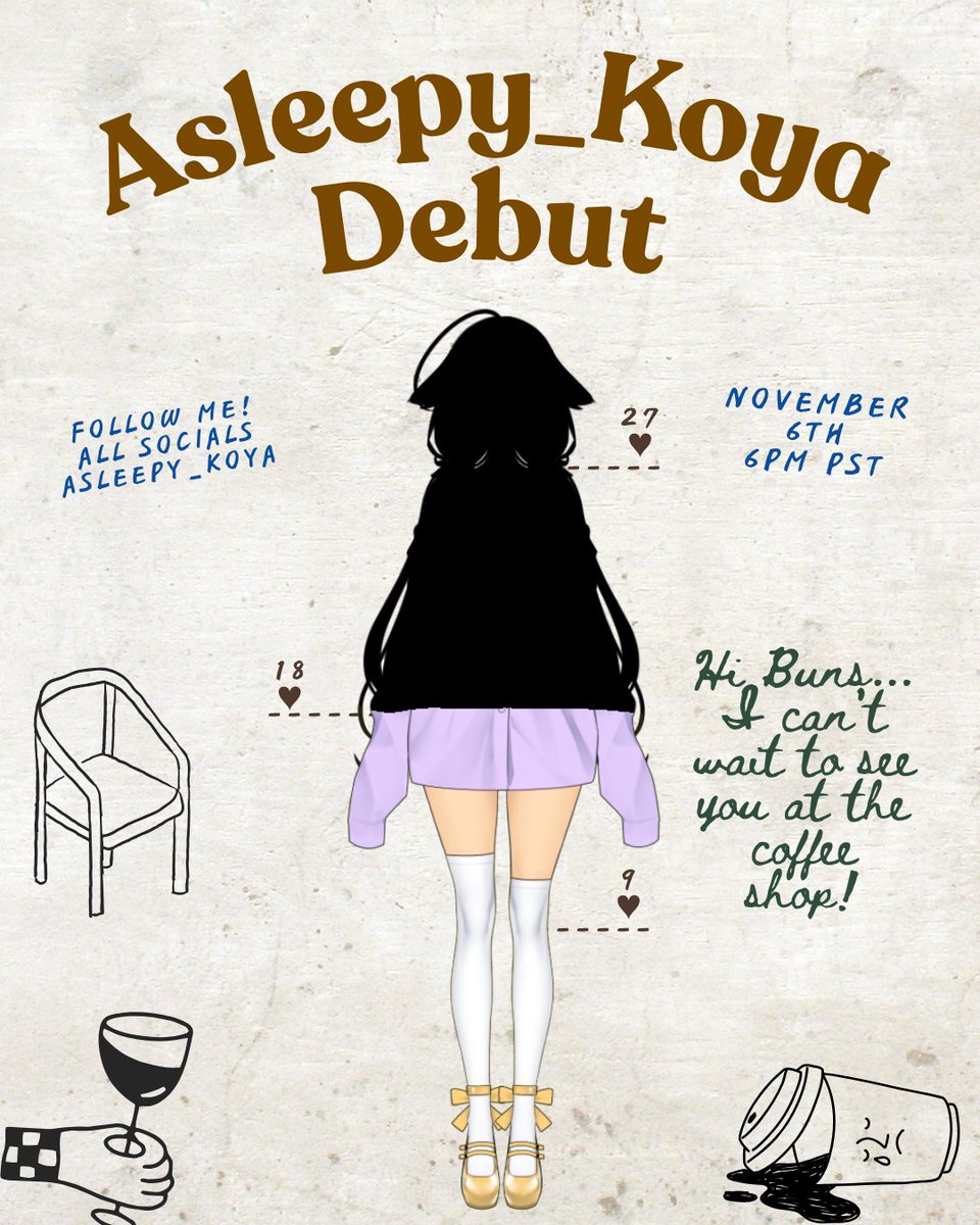 Okay Buns! We got to 18 likes today! Hehehe 
#VtuberDebut #Unlockme #VTuberUprising #CoffeeLover