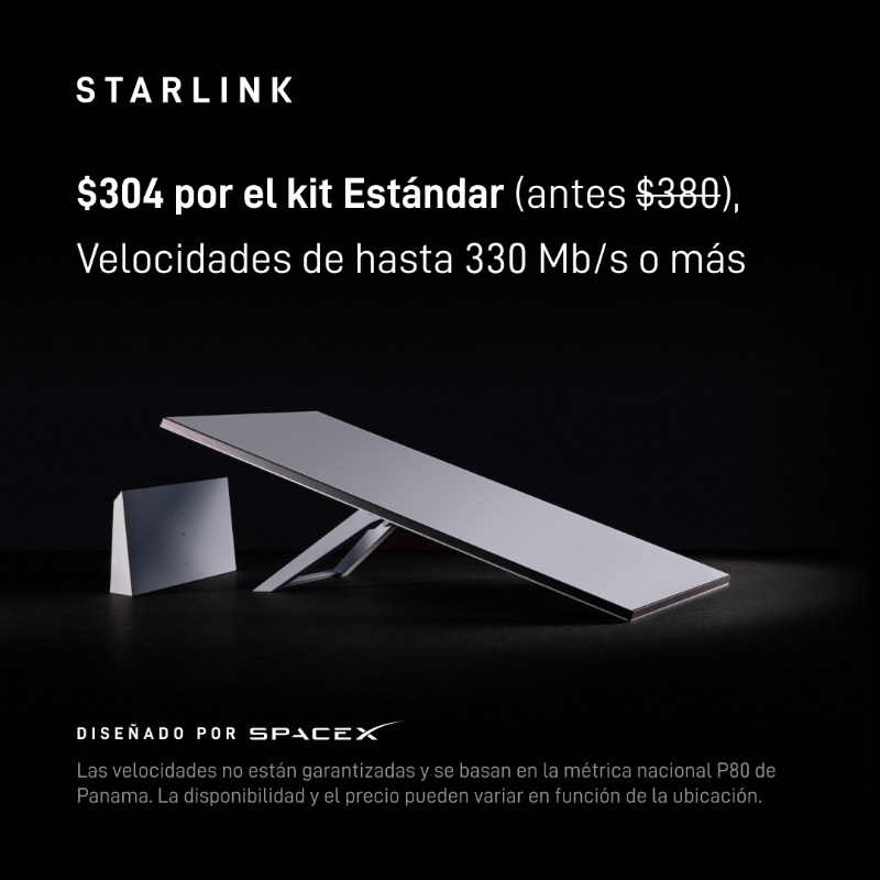 Starlink's tweet photo. Starlink ofrece internet estable y de alta velocidad para streaming, videollamadas, juegos en línea y más. 

Haga su pedido en línea en menos de 2 minutos.