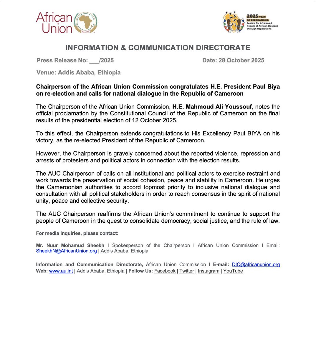 The African Union <a href="/_AfricanUnion/">African Union</a> serves the interests of foreigners in Africa! It is used to sanitize everything that serves imperialist interests in present day Africa. We should disband it.