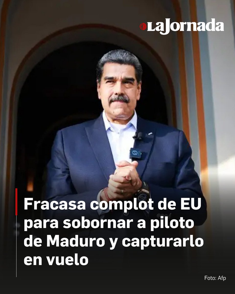 lajornadaonline's tweet photo. El agente federal le presentó una propuesta audaz al piloto principal de Nicolás Maduro: lo único que debía hacer era desviar de forma disimulada el avión del presidente venezolano a un lugar donde las autoridades estadunidenses pudieran detener al mandatario.

A cambio, según dijo el agente Edwin López al piloto en una reunión clandestina, harían que el aviador se convirtiera en un hombre muy rico.

Lee la nota: https://t.co/goJJ5jo3it