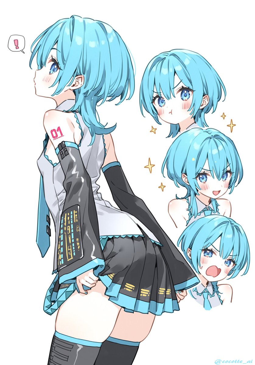 cocotte_ai's tweet photo. #初音ミク　ウルフカットミクさん https://t.co/MshLM7itVF