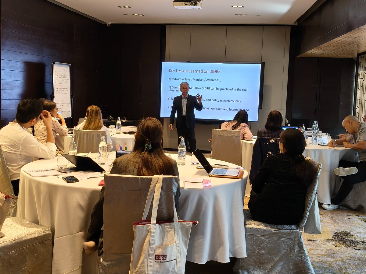 APCDAsiaPacific's tweet image. Oct 15, 2025:APCD shared expertise on Disability-Inclusive Disaster Risk Reduction at @ADPC training in Bangkok! 11 participants from 🇵🇭🇧🇩 engaged in meaningful discussions on DIDRR strategies across all disaster phases. Building resilience for ALL! 💪
#DIDRR #DisabilityInclusion