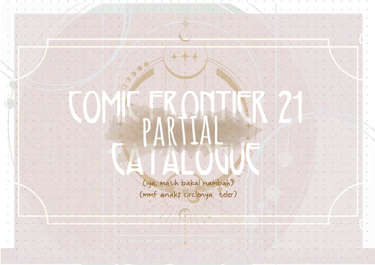 _soujun's tweet image. Halo halo! Aku mau share katalogku buat #CF21 
🗓️ booth Meng Pergi Event, 15-16 Nov 2025 
🌸Mail Order masih dipikirkan dulu ya, tapi kalau mau minta disimpankan pas beli OTS 🆗👌
‼️Masih akan diupdate! 
#cf21catalogue #CFXXI #cf21catalog