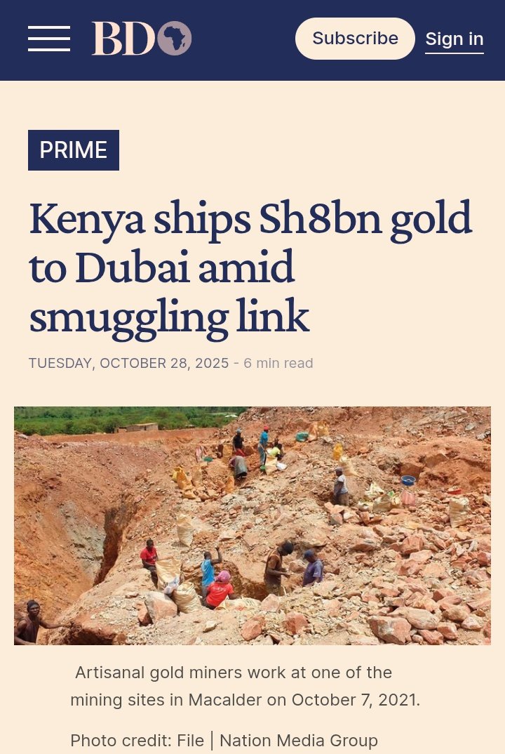 _James041's tweet image. Frame one : Kenya ships Ksh 8B gold in Dubai amid smuggling links.

Do you know where Dubai is? In the United Arab Emirates who are accused of the Sudan Genocide.

Frame Two: Kenya recorded an UNUSUAL spike in the value of gold exports amid reports that the country is emerging as…