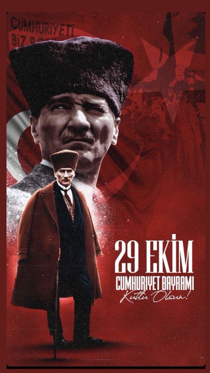 29 Ekim Cumhuriyet bayramı kutlu olsun. Saygı ve minnetle...