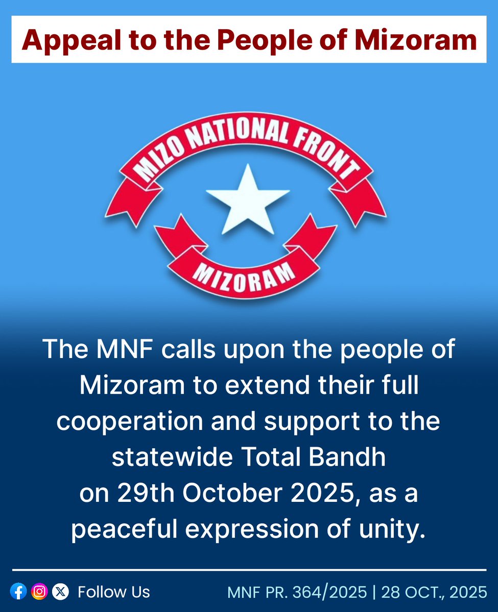 Mizo National Front tweet media