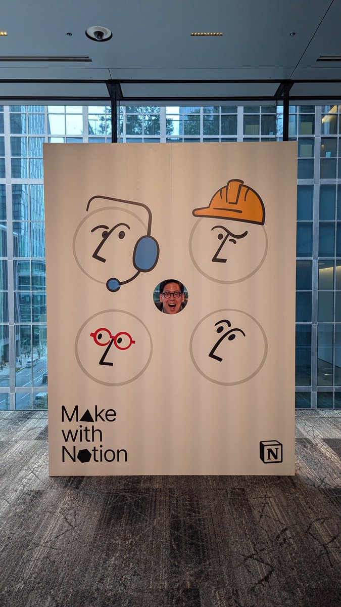 shodaiiiiii's tweet image. #makewithnotion に来ました！！