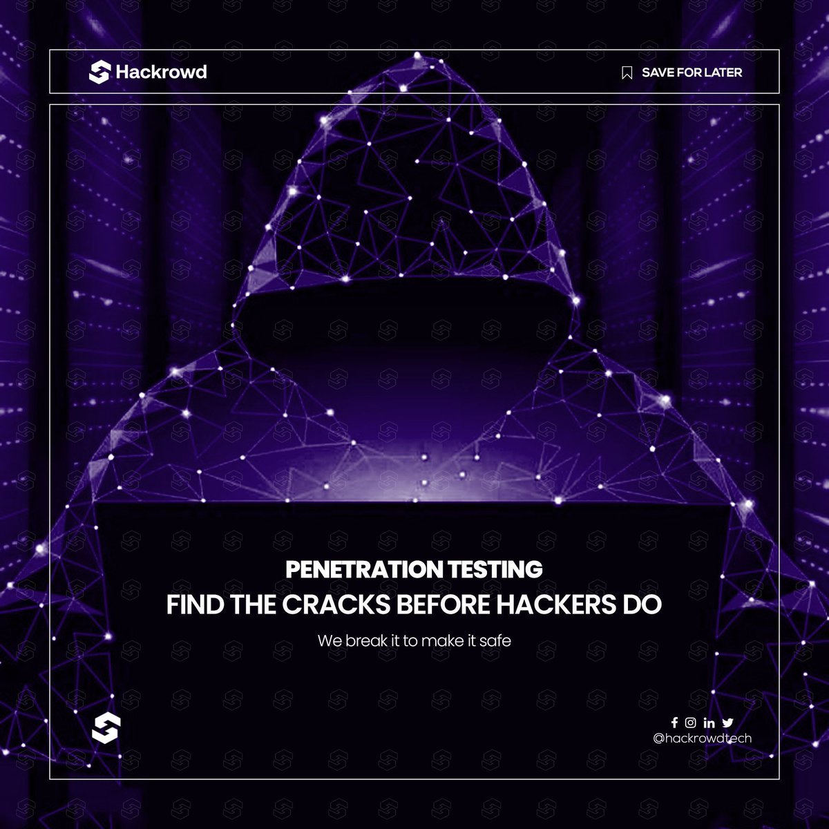 hackrowdtech's tweet image. Penetration Testing: Find the cracks before hackers do.
We break it to make it safe. 

#Pentesting #InfoSecCommunity #Hackrowd