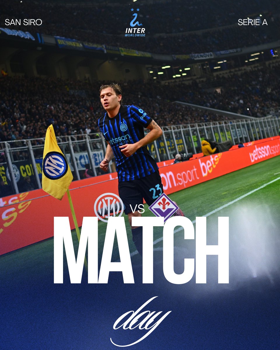 It’s 𝐌𝐀𝐓𝐂𝐇𝐃𝐀𝐘! ⚫️🔵
📍 San Siro
⏰ 20:45 CET

#InterFiorentina #ForzaInter #InterWorldwide