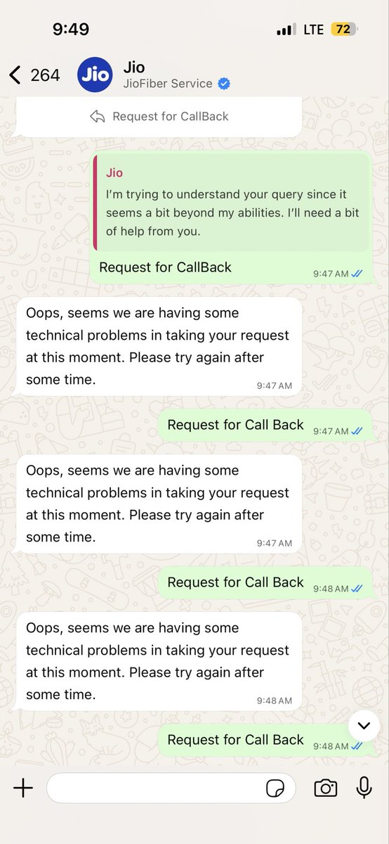 nomadic_rjv's tweet photo. This is the world class service provided by so called @JioCare .

From last 20 minutes they are doing this. https://t.co/MnU1Isksdg