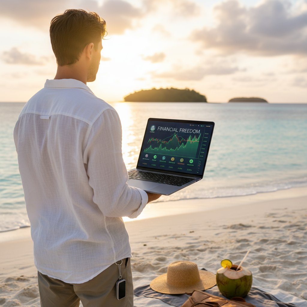MemecoinHubz's tweet photo. It's not just about the money, it's about the freedom. A 100x memecoin is a ticket to a new life. #FinancialFreedom #Crypto #MemecoinHubz https://t.co/v0neqK2eoF