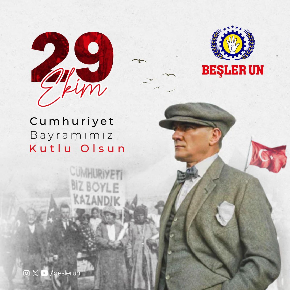 Cumhuriyetimizin 102. yılı kutlu olsun.

We celebrate the 102th Anniversary of Turkish Republic Day! 

#beslerun #beşlerun  #beslergroup <a href="/beslergroup/">Beşler Group</a>
#YıllardırDeğişmeyenKalite
#NeverChangingQualityforYears
#29Ekim #CumhuriyetBayramı #TurkishRepublicDay