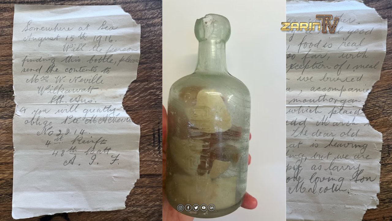 پیام سربازان جنگ جهانی اول پس از ۱۰۹ سال پیدا شد