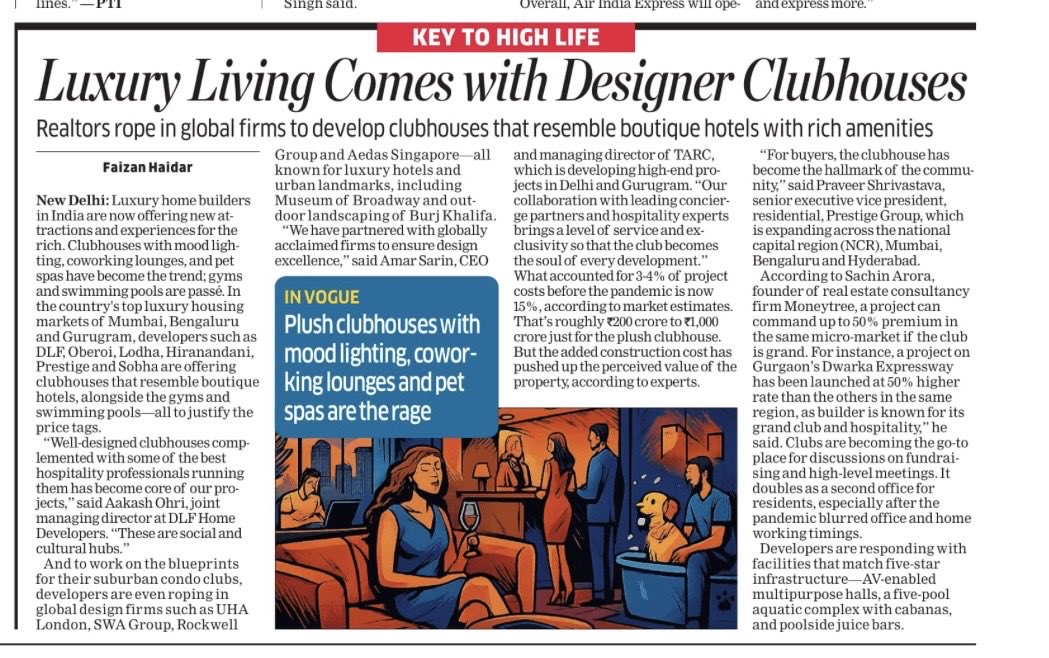 FaiHaider's tweet image. #Clubs are increasingly becoming the go-to place for discussions on #fundraising and high-level meetings. It doubles as a second office for the #residents, especially after the #pandemic blurred office and home working timings.

Full story in the link 👇🏾 

m.economictimes.com/industry/indl-…