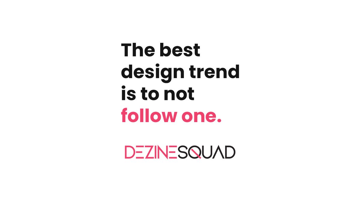DezineSquad's tweet image. Break the mold. Create your own trend. That’s where real design lives.

#DezineSquad #DesignThinking #CreativeMindset #BrandDesign #GraphicDesign #DesignAgency #DesignInspiration #DesignQuote #MinimalDesign