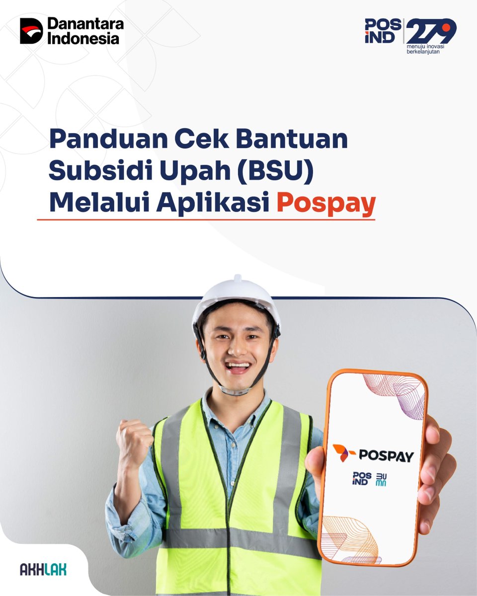 Jtzen_MLG5_jago's tweet image. Cek status penerima Bantuan Subsidi Upah (BSU) 2025 kini bisa langsung lewat aplikasi Pospay. Download aplikasinya dan ikuti langkah mudahnya, lalu datang ke Kantor Pos terdekat untuk pencairan bantuan. 

#PosIND
#PosIndonesia
#KantorPos
#PosPay
#BantuanSubsidiUpahi