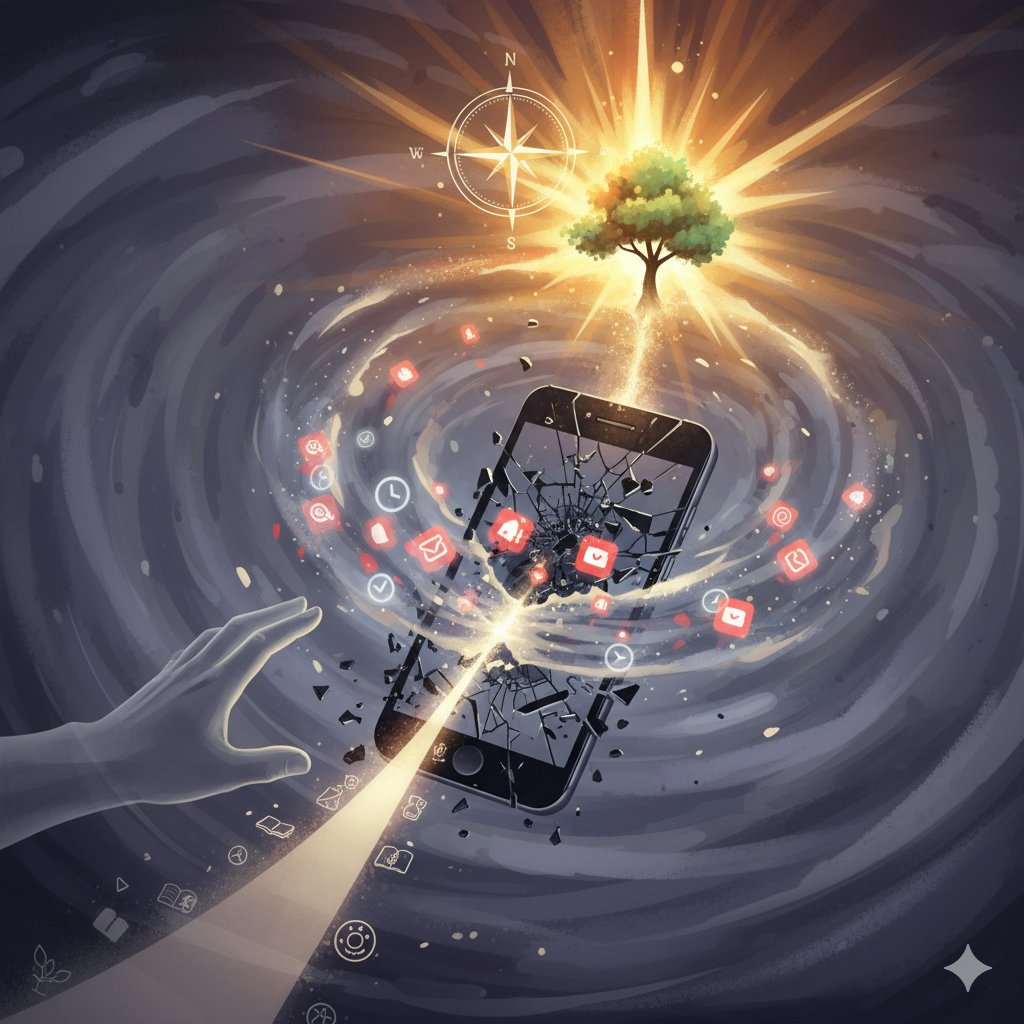 synopsisreal's tweet image. 🤯 Smartphones are dopamine machines. We all pick it up for one task &amp;amp; end up lost in the scroll spiral, feeling restless or guilty.
The fix isn&apos;t a flip phone. It&apos;s Digital Downgrading! 
blog.synopsis.services/#dumbphonesmar…
#DigitalDetox #ProductivityHacks #DigitalDowngrade #MillennialLife