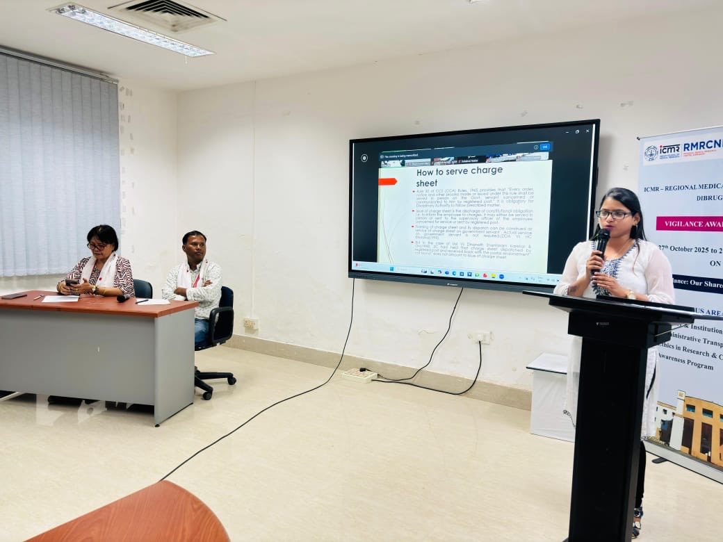 icmrnihrdib's tweet photo. Vigilance Awareness Week 2025 | Day 2✨
Extempore competition with the theme: Vigilance our shared responsibility.
#ICMR #VigilanceAwarenessWeek https://t.co/cMvBFdOik6