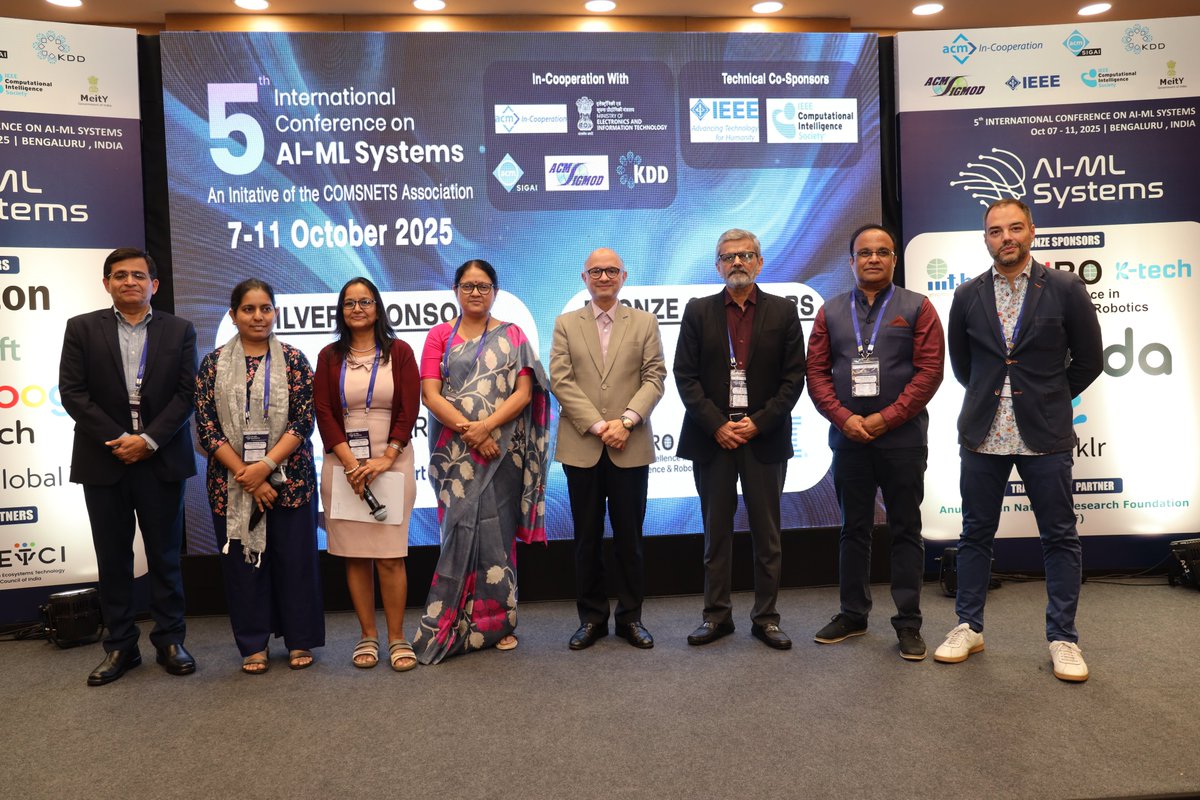 TCSResearch's tweet image. As humans and machines begin to collaborate more closely, the way we work is being reimagined.
At the International Conference on @aimlsystems 2025, our Chief Technology Officer, Dr. Harrick Vin, delivered a banquet talk on how human-AI collaboration is reshaping work and…