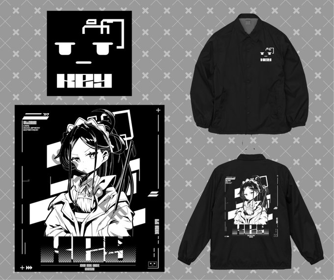 ケイコーチジャケット、デザインできました～!
冬コミで頒布予定ですが、来れないよって方のためにBOOTH通販も考えてます!
サイズはXL。価格は未定(数で変わる為)ですが1万ほどになるかと...!
欲しいよって方はリプくれると助かります! 