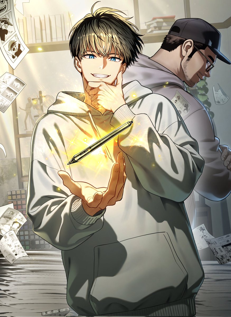 저의 첫 웹소설 도전작, 〈2002 도전 웹툰왕!〉

이 이야기는 2026년, 모든 것이 무너진 웹툰 작가 이도엽의 회귀물입니다.
울고, 웃고, 사람들과 부대끼며, 다시 ‘멋진 만화’를 만들어가는 한 인간을 기록합니다.

읽어주시는 모든 분께 진심으로 감사드립니다.

link.munpia.com/n/516051