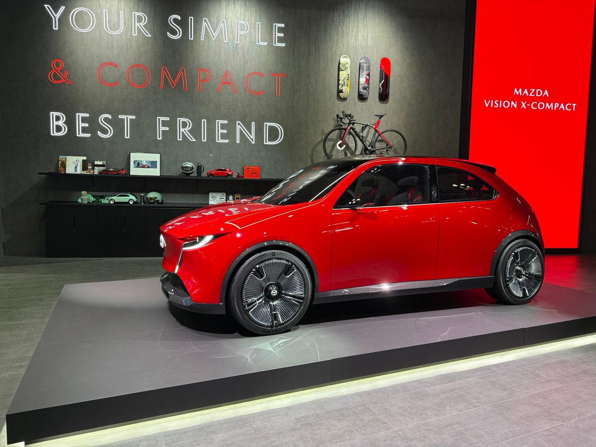 MotorFanweb's tweet image. マツダのもう一台は、MAZDA VISION X-CONPACT。なかなかかわいい。これも新しい魂動。

#mazda 
#JMS 
#jms2025
