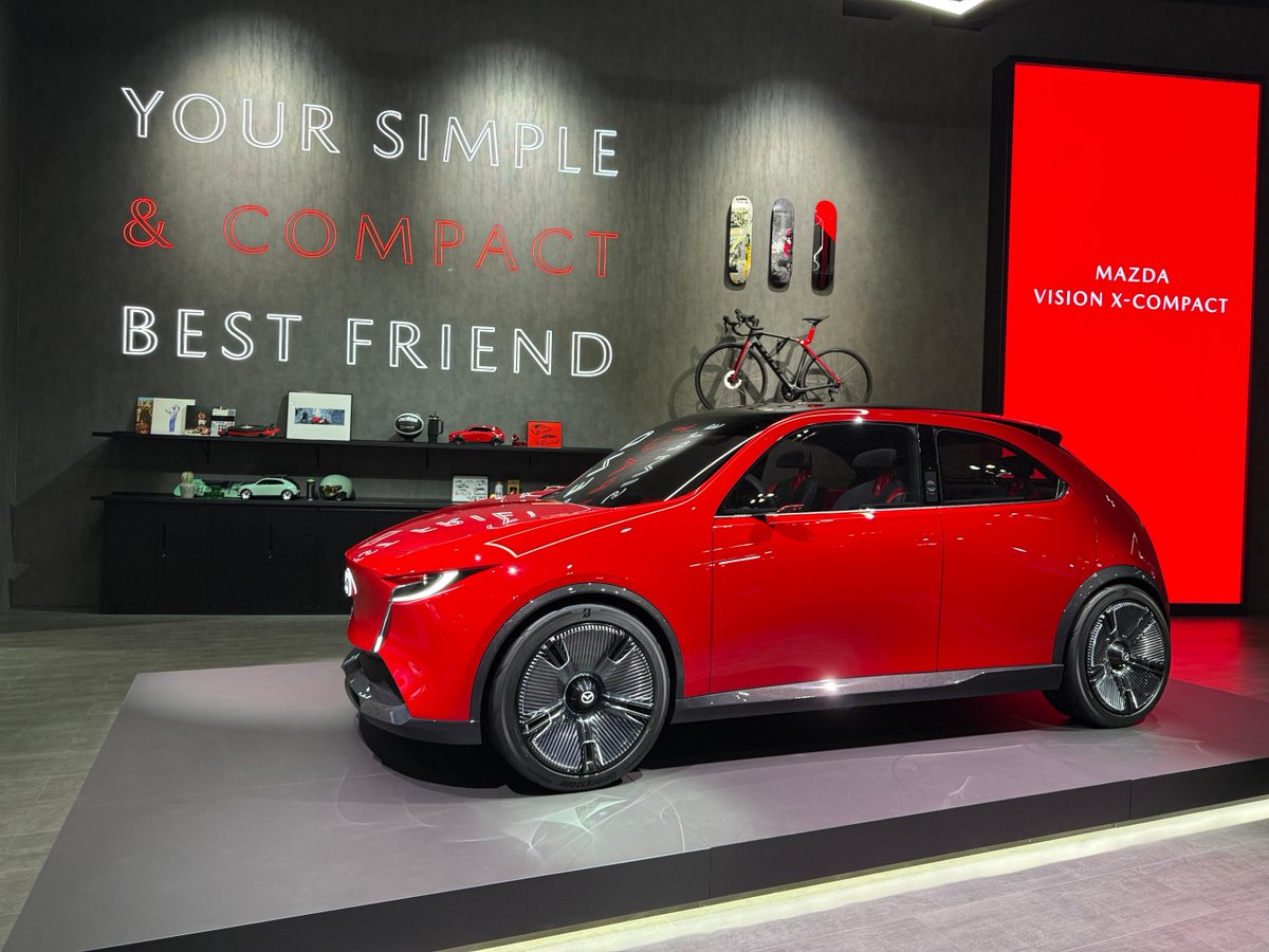 MotorFanweb's tweet image. マツダのもう一台は、MAZDA VISION X-CONPACT。なかなかかわいい。これも新しい魂動。

#mazda 
#JMS 
#jms2025