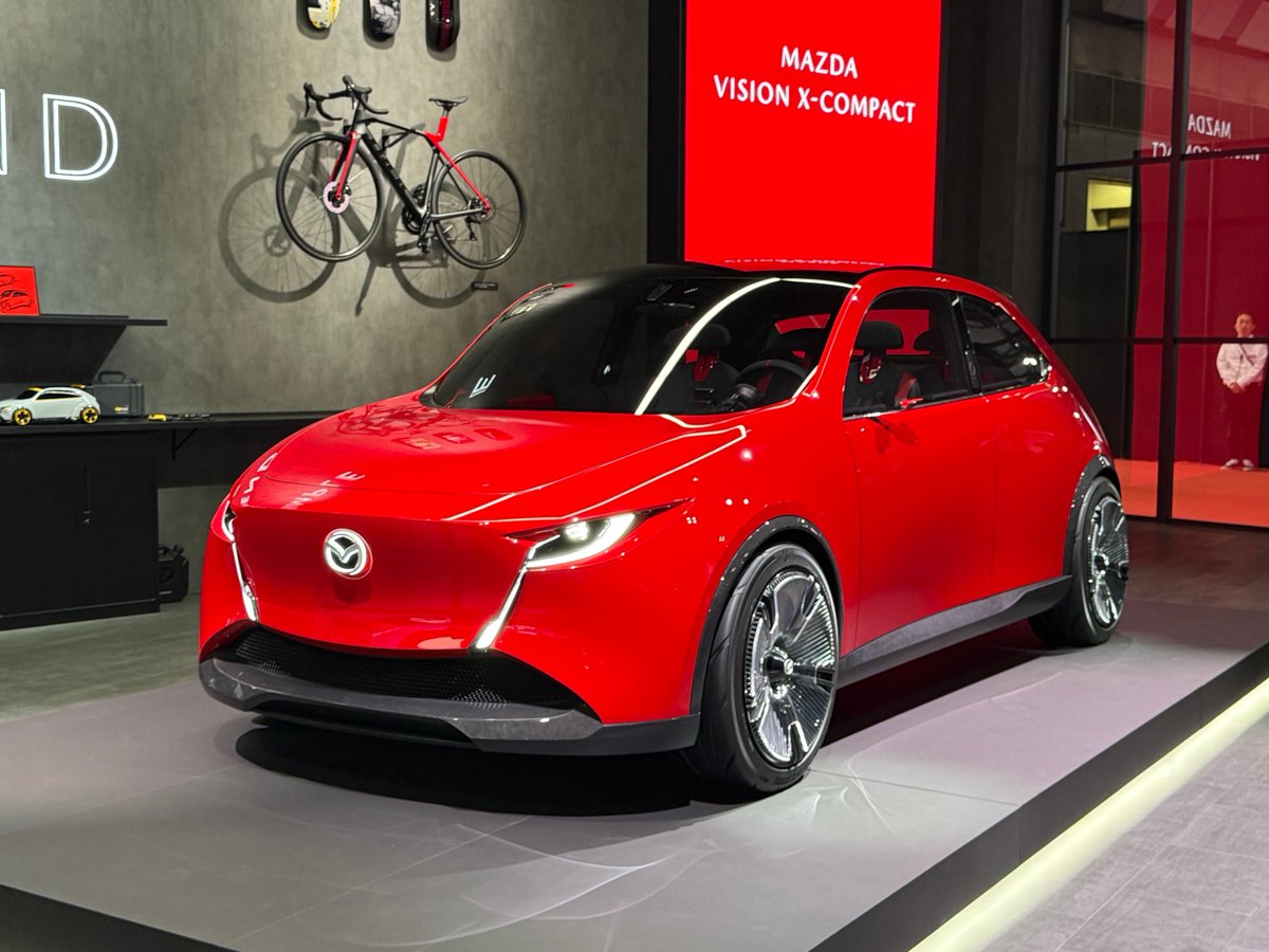 MotorFanweb's tweet image. マツダのもう一台は、MAZDA VISION X-CONPACT。なかなかかわいい。これも新しい魂動。

#mazda 
#JMS 
#jms2025