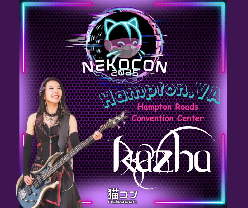 Next Stop: Hampton, VA
<a href="/NekoCon/">NekoCon</a> !!!
Keep an eye on our tour dates at Kazha.net and join us when you can!

#wearememphis #bringyoursoul #tour2025 #espguitarsjapan