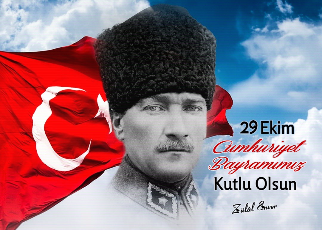 Milli bayramını kutlamayan milletler, dini bayramını kutlayacak vatan bulamazlar. 
Mustafa Kemal Atatürk ve silah arkadaşlarının aziz ruhları şad olsun. Bizlere armağanı olan bu vatan ve cumhuriyet ilelebet payidar kalacaktır.
Bu vatan size minnettardır. 
#29Ekim