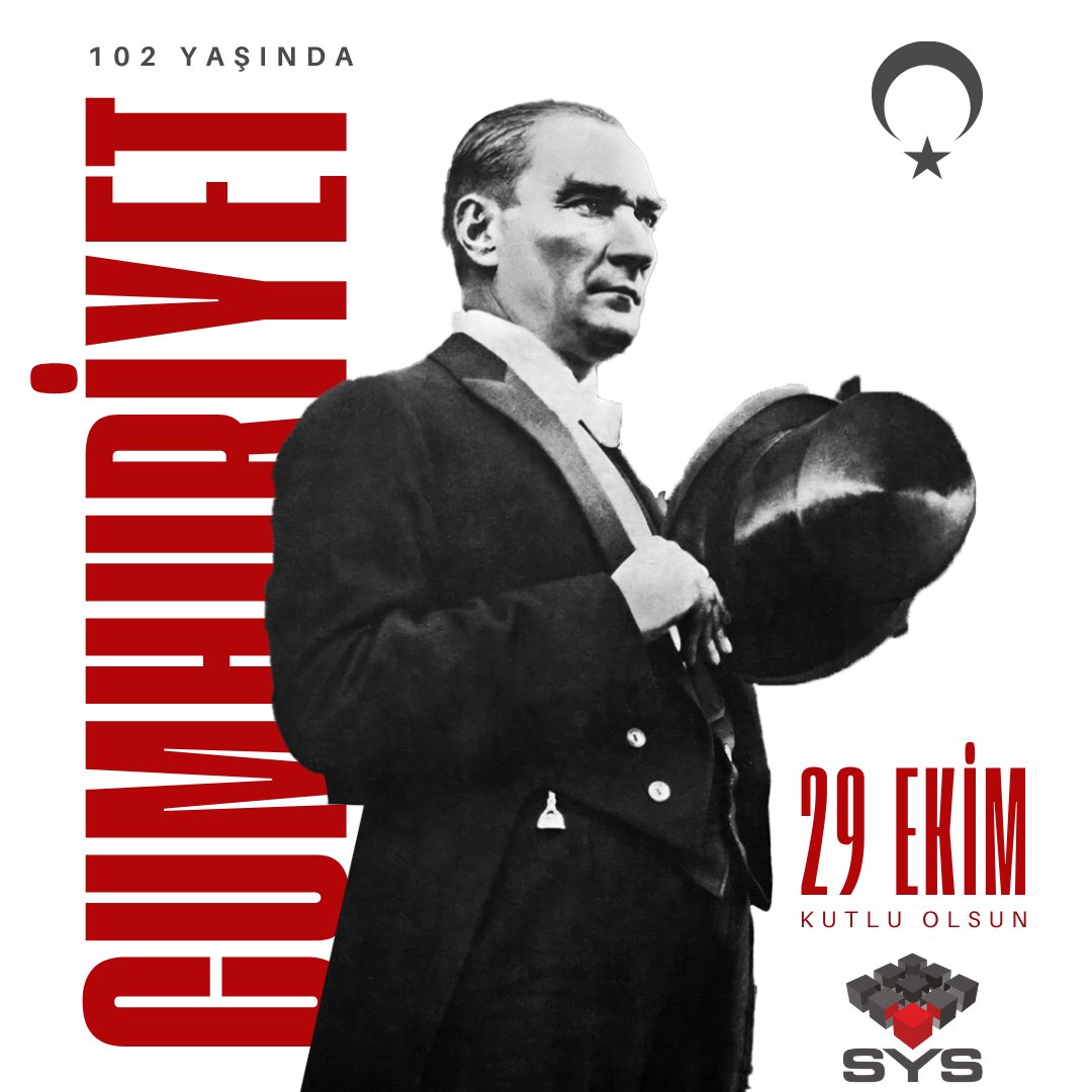 Cumhuriyetimizin 102. yılını gurur, coşku ve minnetle kutluyoruz.

Başta Gazi Mustafa Kemal Atatürk olmak üzere, Cumhuriyetimizin kuruluşunda emeği geçen tüm kahramanlarımızı saygı ve rahmetle anıyoruz.

29 Ekim Cumhuriyet Bayramımız kutlu olsun!

#CumhuriyetBayramı #29Ekim