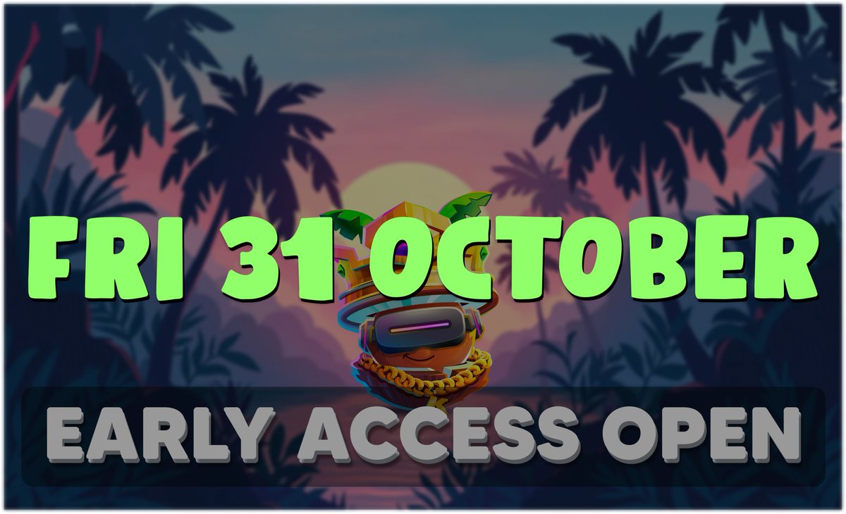 kokomo_games's tweet image. 🥥48 HOURS UNTIL EARLY ACCESS🥥

We're building The World's Most Rewarding Gaming Platform...

...and early access opens on FRI 31 OCT👀

Sign up now to get first entry, plus👇
✊ OG status
💰 100% referral earnings 
🎁 Early access welcome gifts

📲: kokol.ink/waitlist