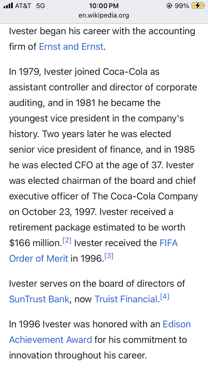 TheFamilyAliens's tweet image. Coca-Cola CEO Melvin Douglas Ivester #NominativeDeterminism
