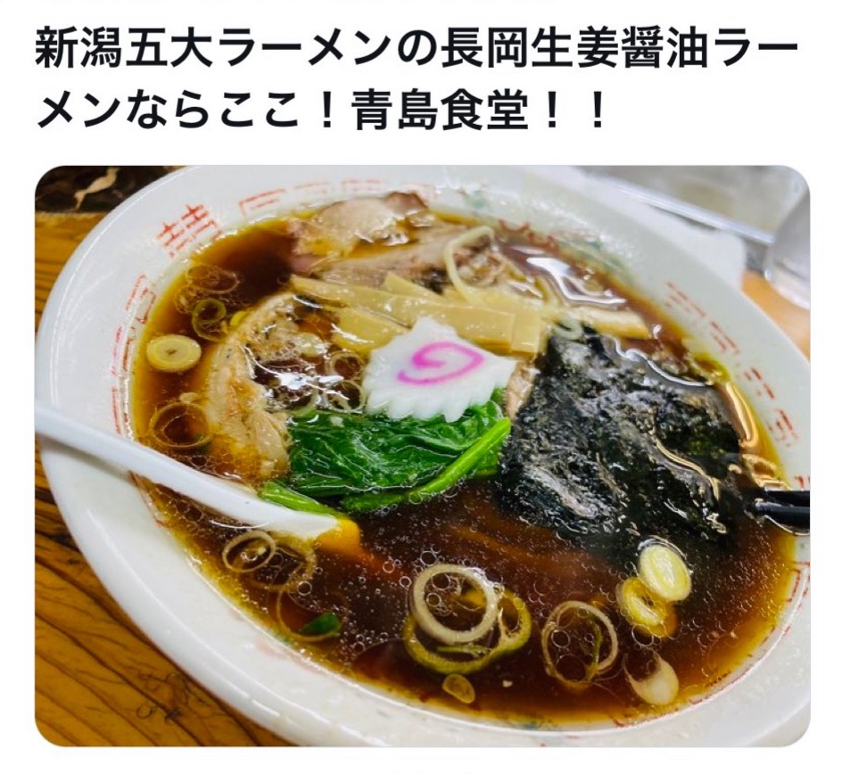 bozu_108's tweet photo. 新潟県ってすげぇ、、と思った瞬間選手権

入賞
バスセンターのカレーがうまい！

青島食堂のラーメンがうまい！

みかづきのイタリアンがうまい！

フレンドのイタリアンがうまい！ https://t.co/TQOCl36rwi