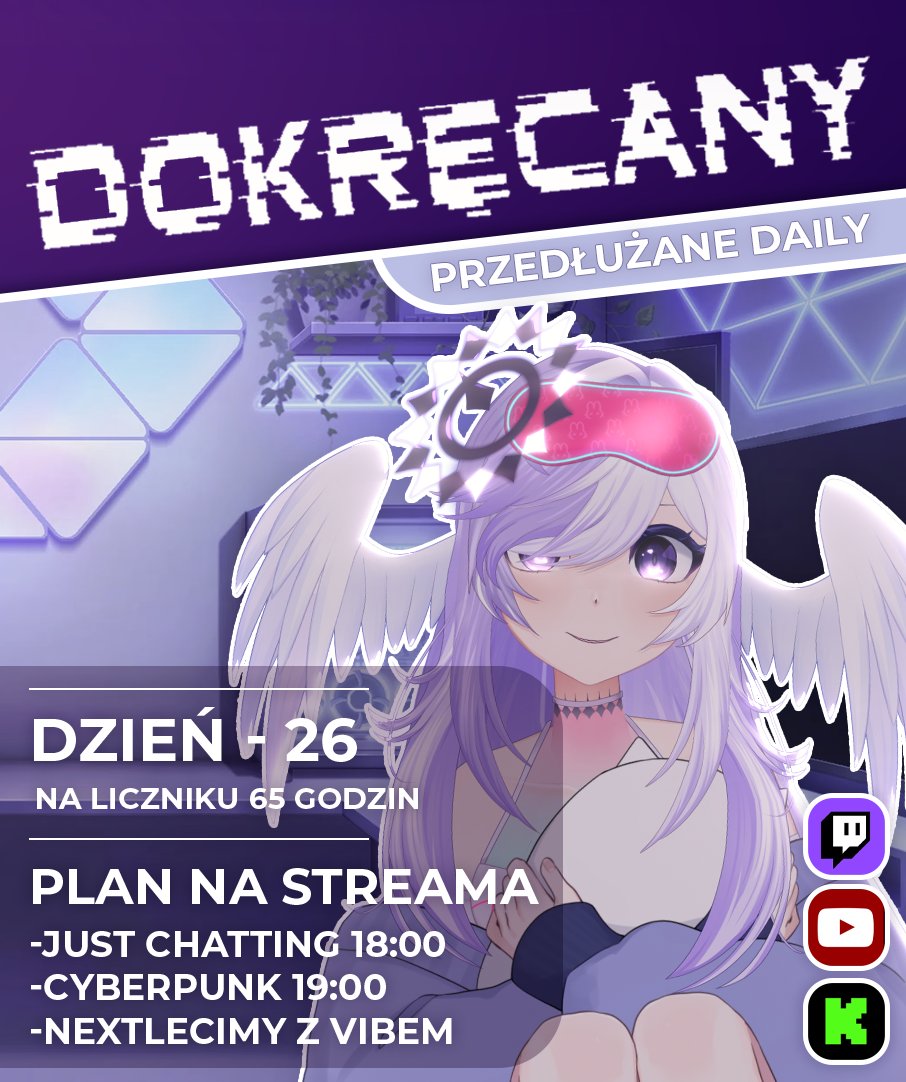 【Dokręcany - dzień 26】
Status - Gotowa na wieczorne chillowanko

#plvtuber #vtuberpl #dokręcany