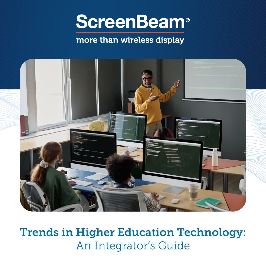 Collaboration technology in higher education environments is evolving fast. Are your designs keeping up?

Learn more:
screenbeam.com/article/trends…
#EmpowerMoreHigherEducation #TechnologyInnovation #WirelessDisplay