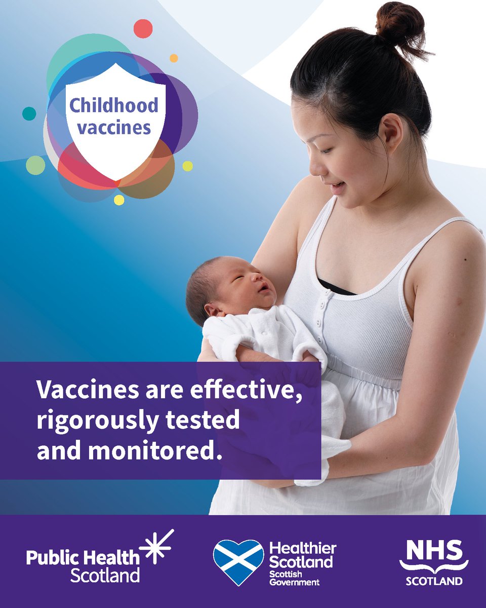 Scotland follows best international practice and World Health Organization recommendations for vaccination.  

Find out more about the safety of vaccines, how they work and how they're monitored: nhsinform.scot/healthy-living…