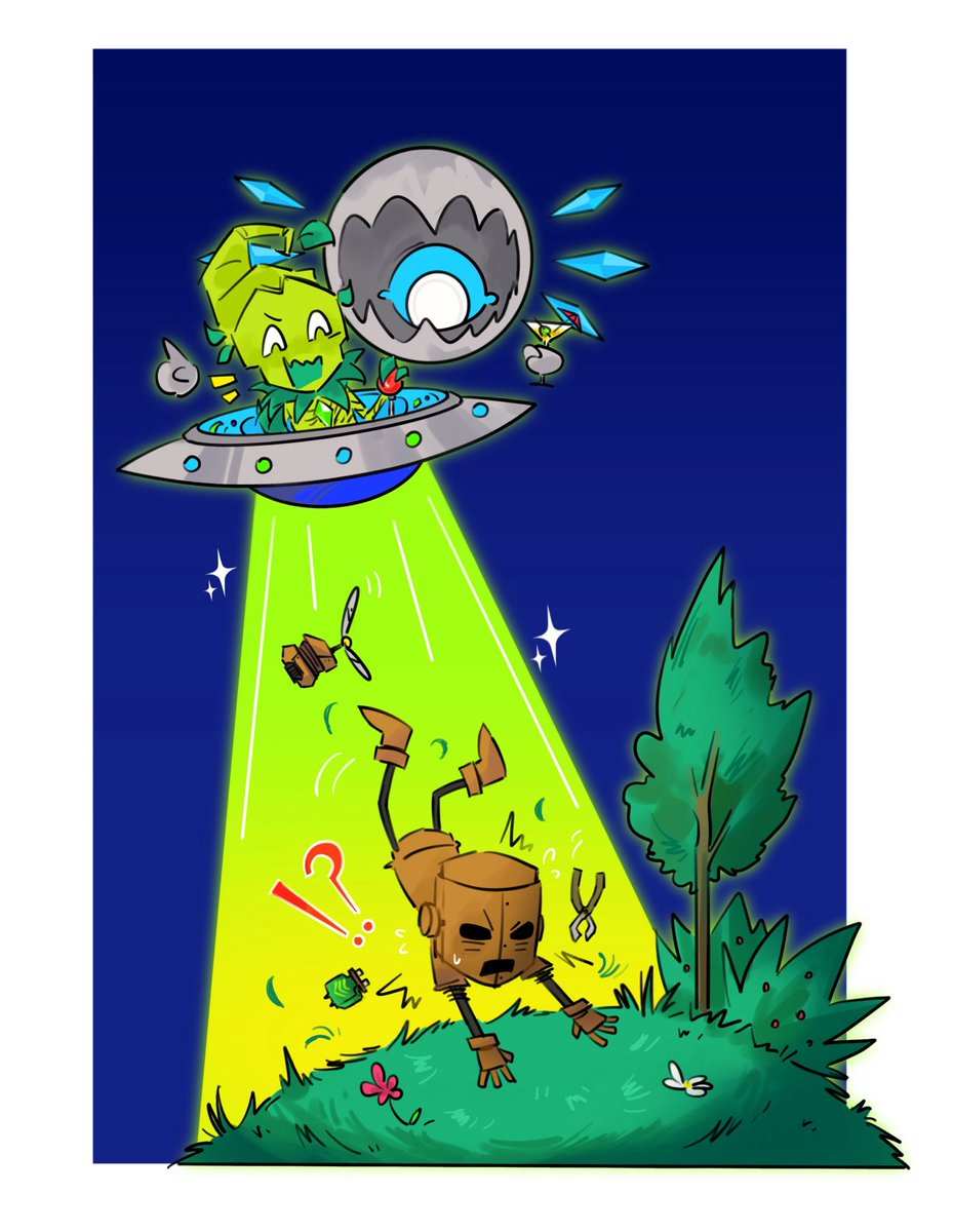 F9Faith09's tweet image. Mysterious green alien abduct robot.
#DontStarve #dontstarvetogether #wxwood #dstfanart