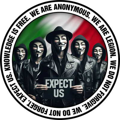 ANONYM0USITALIA's tweet photo. Fratelli e sorelle del mondo libero, anime ribelli:
noi siamo #Anonymous.
Siamo la GIUSTIZIA per gli oppressi, la LIBERTÀ per gli schiavi, la VERITÀ che sfida le menzogne del potere.
Unitevi a noi. La Legione cresce e i tiranni tremano.
#Nov5th #OpVendetta #ExpectUs https://t.co/rmCoZ4Xr8K
